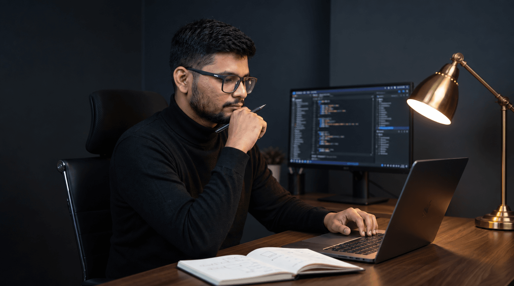 Muhammad Azlaan Zubair at work